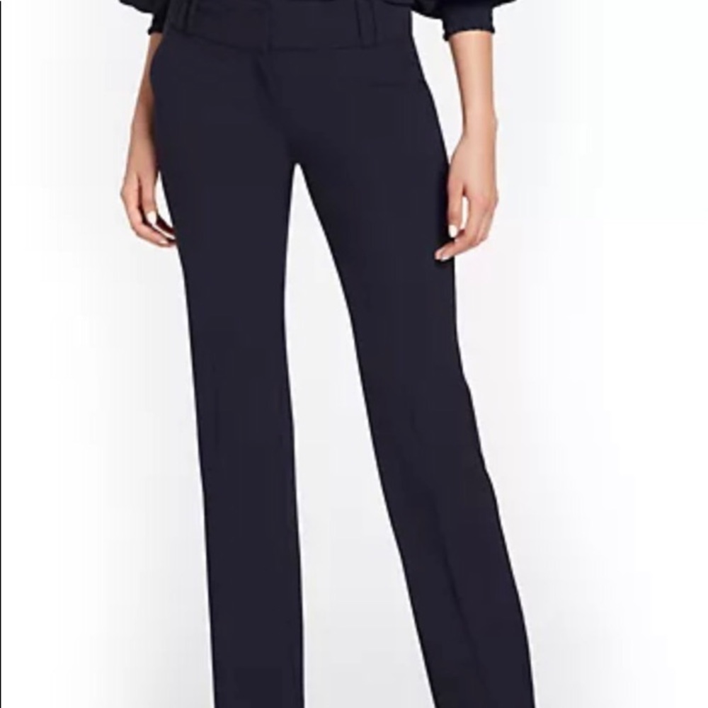 Bundle of 2 Pairs of NY&C Modern Straight-Leg Pants (Stretch)